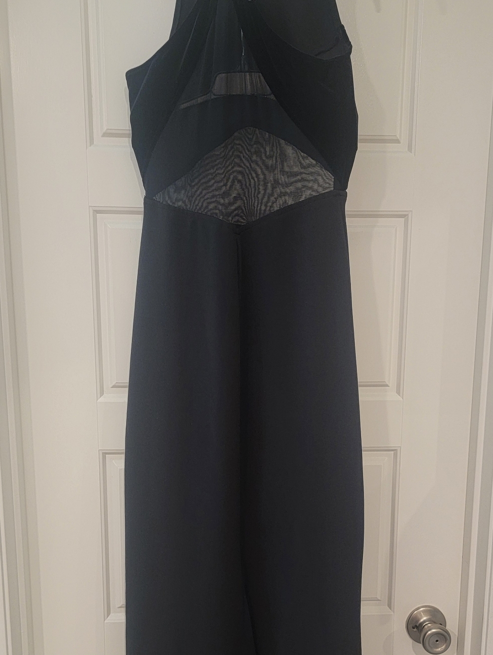 Source Unknown Black Maxi Dress with Sheer Insets - Picture 2 of 12